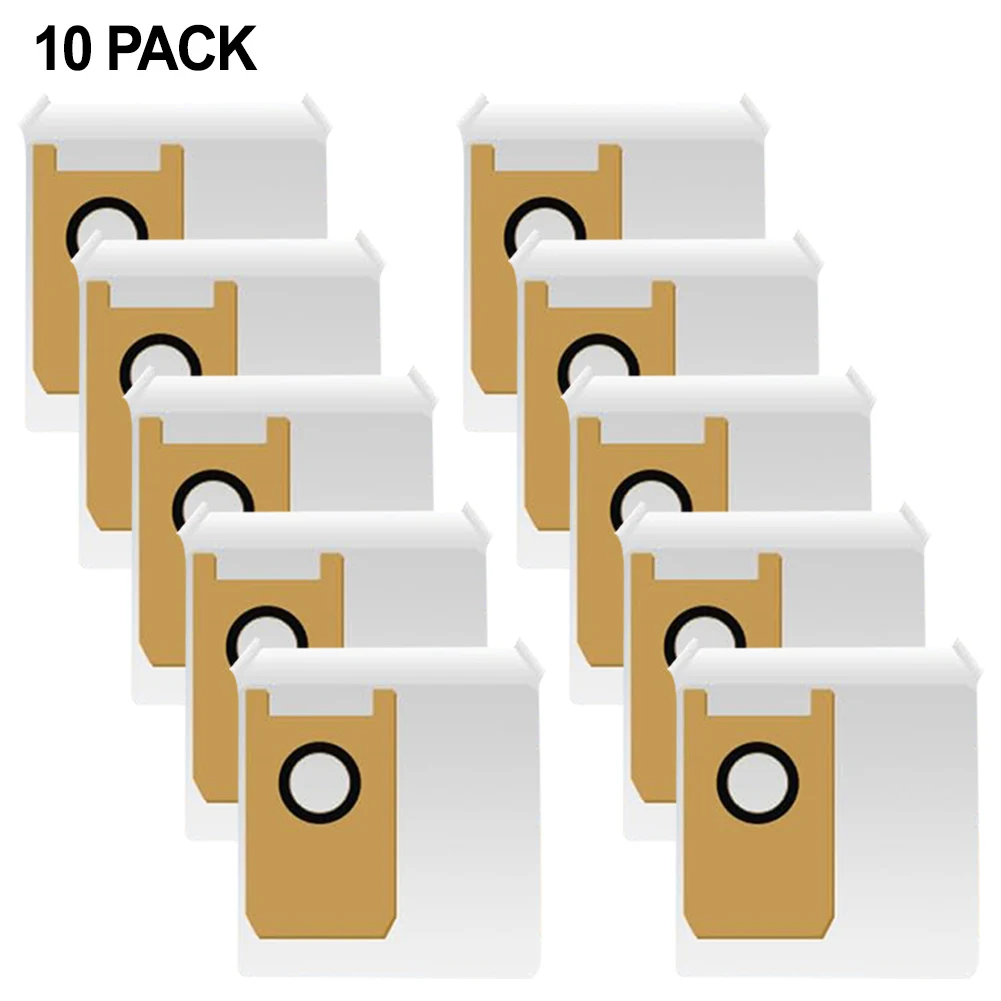 10 Pack Replacement Vacuum Cleaner Dust Bags for Airrobo GT21 Robot Cleaner Large Capacity and Fine Dust Filter