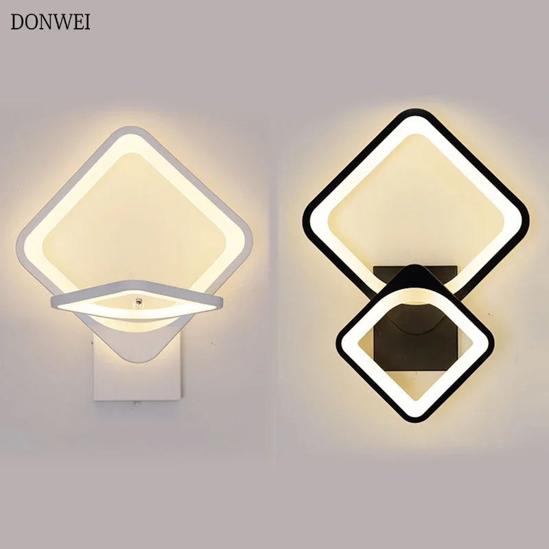 

27W LED Wall Lamps 360 degree rotation Bedroom Beside Wall Lights 3 light colors changeable Indoor Living Room Corridor Lighting