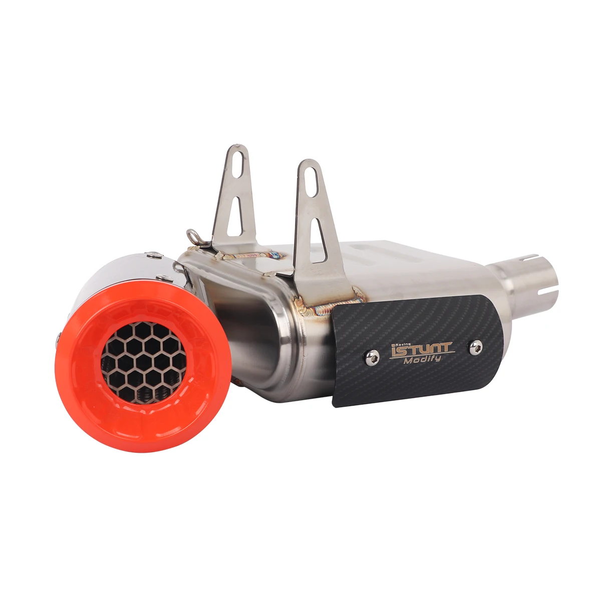 Slip On For CFMOTO 400NK 650NK 650MT 700MT Exhaust Pipe System Muffler Escape Mid Link Tube CF-moto 700MT Exhaust Carbon Muffler