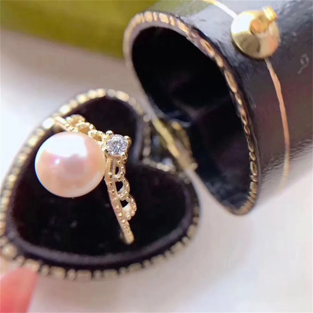 

Wholesale Classic 18K Gold-Plating Ring Accessories Adjustable Blank Pearl Ring Setting Base For Women Diy Jewelry Making A138