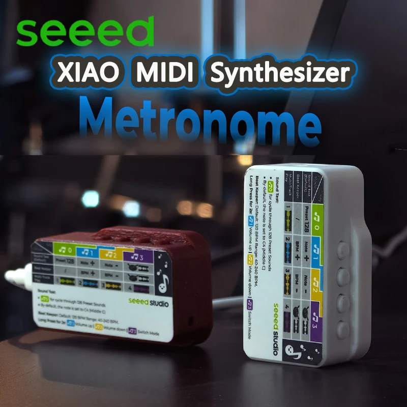 

Синтезатор Seeed XIAO MIDI, XIAO ESP32 C3 и чип SAM2695 MIDI: универсальный MIDI-метроном, ультрапортативный и полностью программируемый.