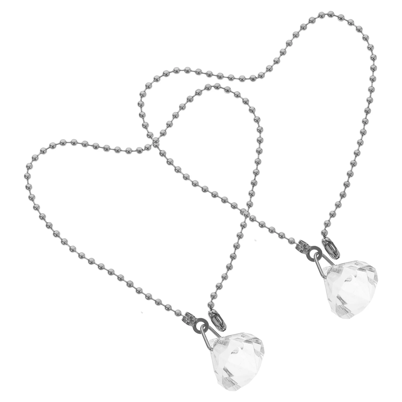 

Switch Crystal Zipper Ceiling Fan Pull Chain Ornaments Pulls Decorative Light Extenders The