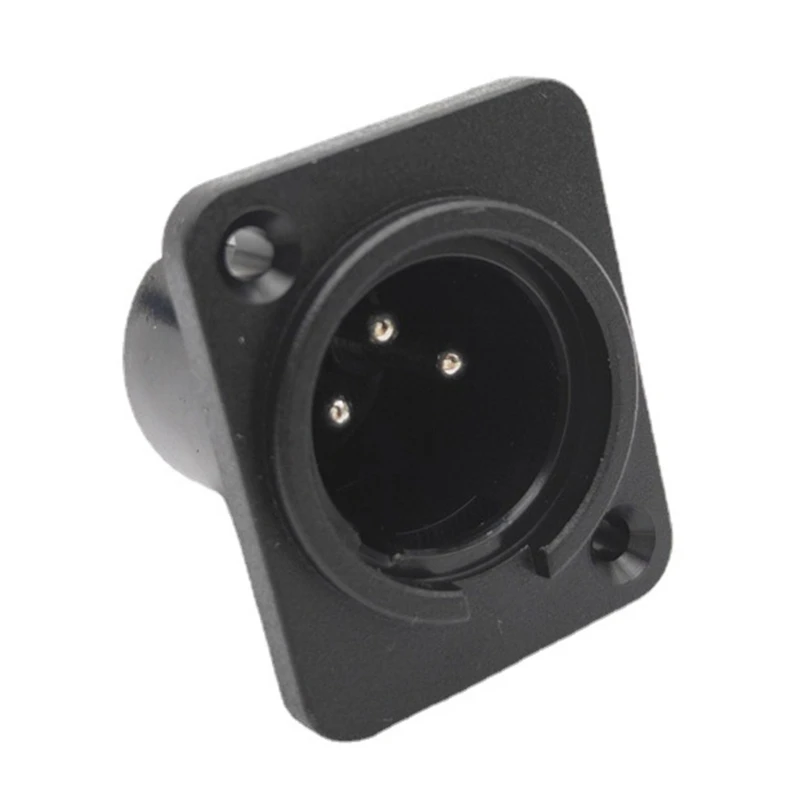 XLR Microphones Connector With Alloy Shell For Studio Equipment Adapter