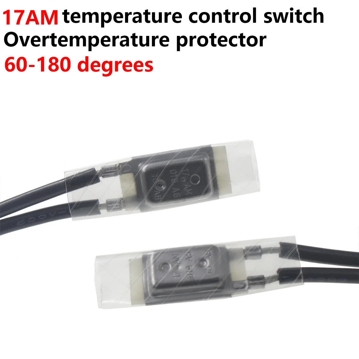 10PCS 17am Motor Thermal Protector 17am019-031 60-160 Celsius Degree Normally Closed Thermostat Thermal Switch