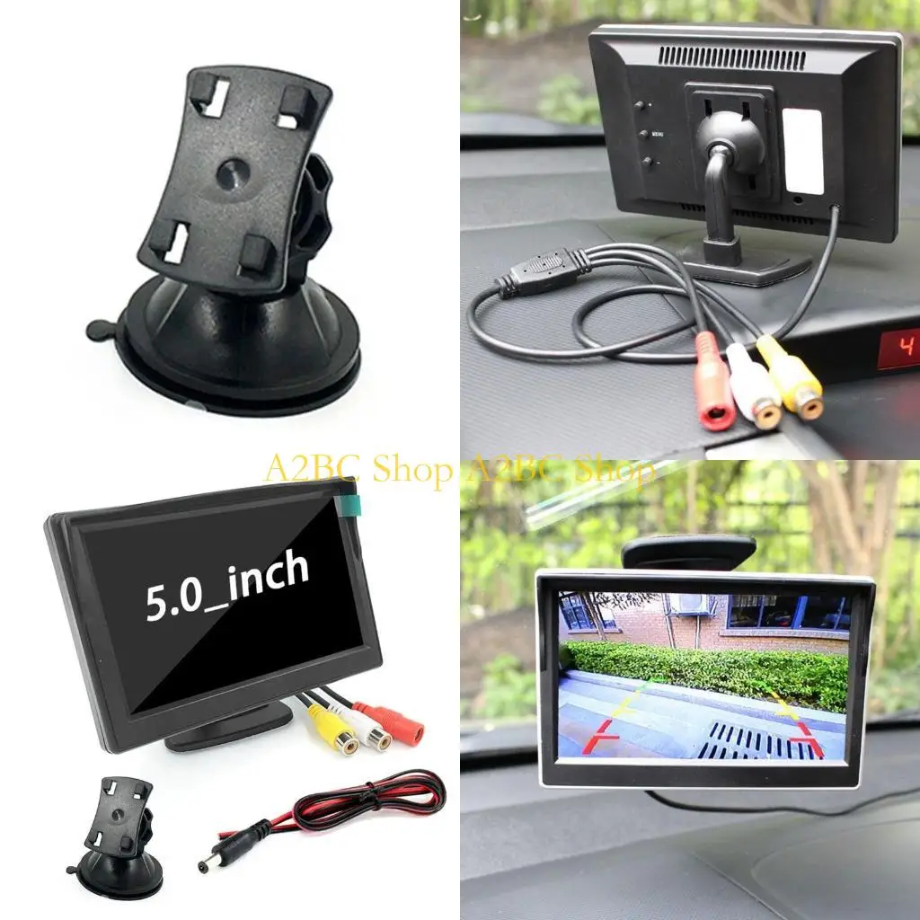 

A2BC 5 -дюймовый ЖК -монитор всасывающая чашка для парковки камера автомобиль задний обратный обратный резервную камеру
