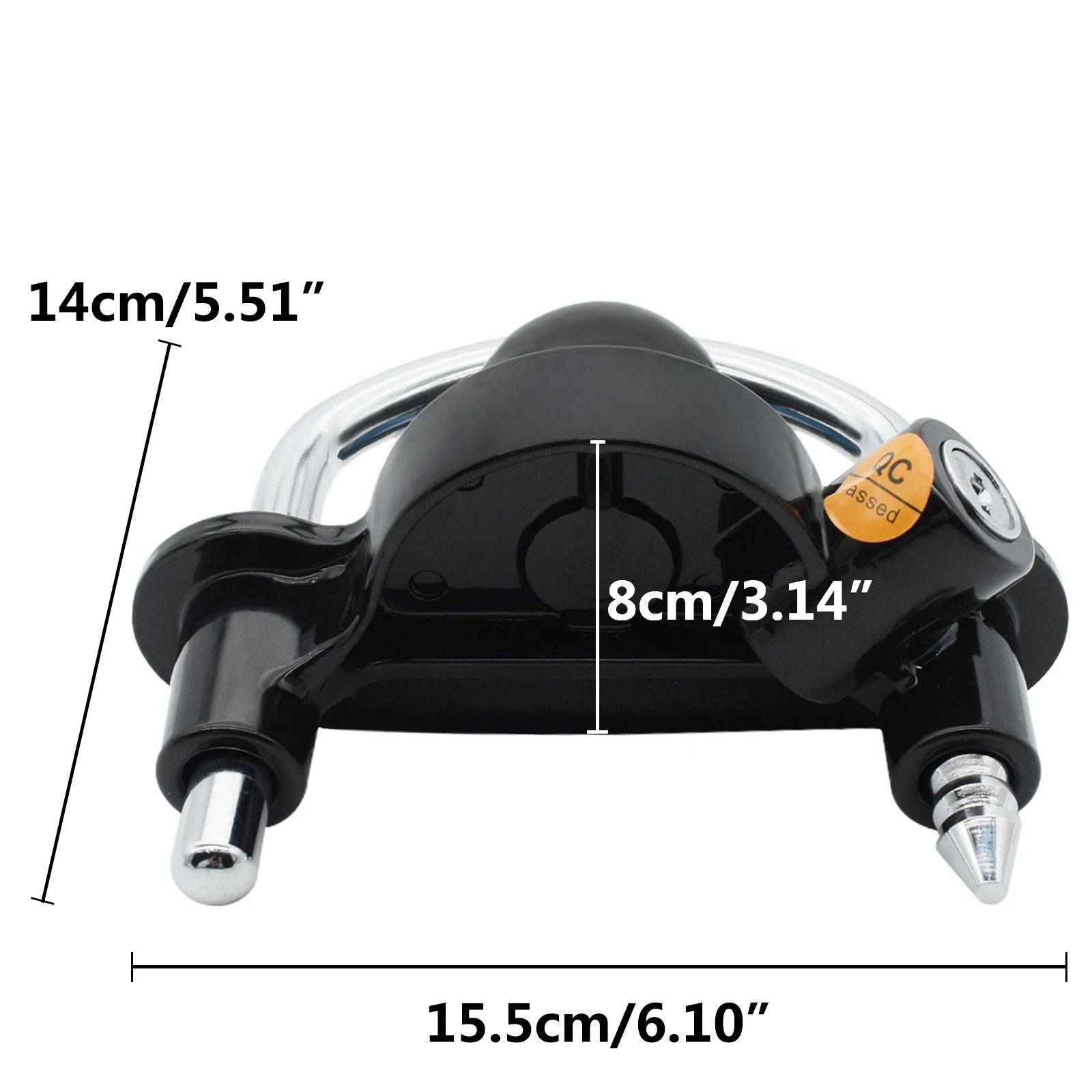 Universal Heavy Duty Hitch Lock Caravan Trailer Ball Coupler Lock Black Safe Security Anti-Theft Trailer Lock