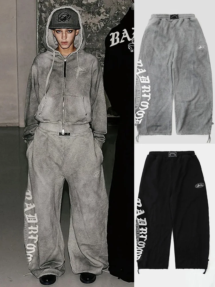 

Ретро-брюки в американском стиле для женщин, повседневные, свободные, спортивные, прямые, удобные, для ношения на каждый день