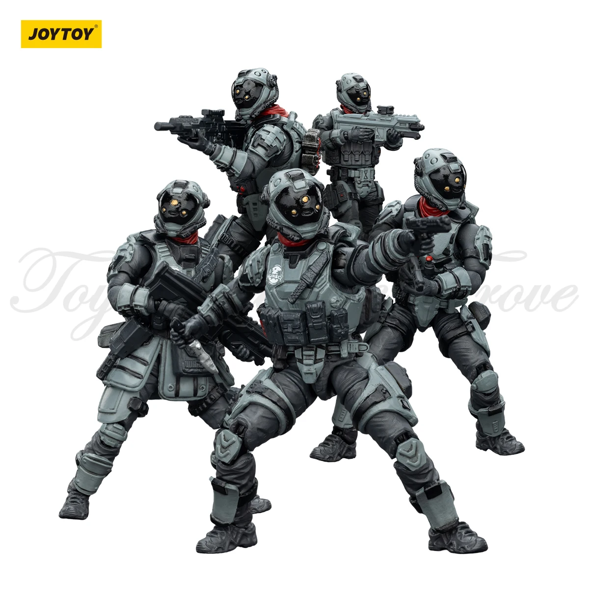 [الطلب المسبق] JOYTOY 1/25 شخصيات الحركة UNSC Mirage Squad 5 قطعة مجموعة لعبة هدية