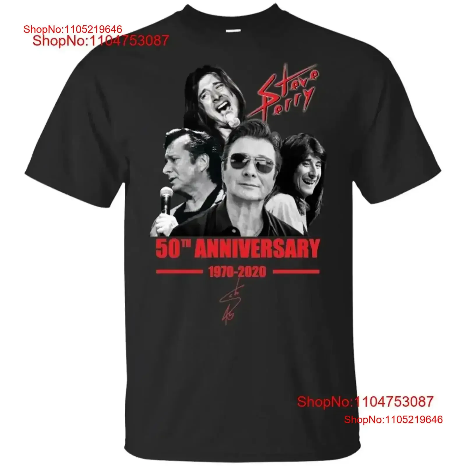 Steve Perry 50th Anniversary 1970 2020 T Shirt All size vintage Washed designer clothes Stylish Top For Everyday Wear vintage