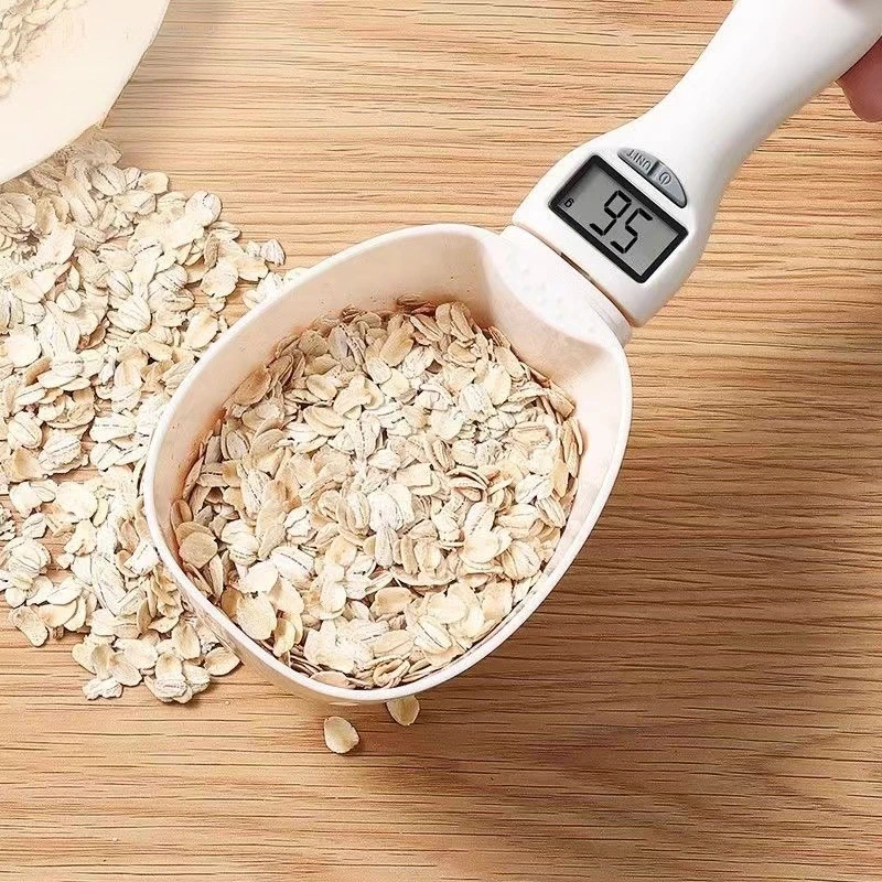 

Cuchara Electrónica para Alimentos Mascotas | Báscula Digital Medidora con Pantalla | Dosificador Perros Gatos | Gramera Cocina