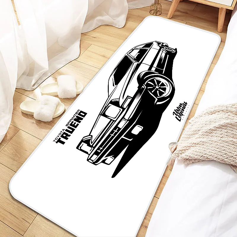 JDM Initial D AE86 Drift Car Door Mat Entrance Non-slip Washable Kitchen Carpet Living Room Hallway Rugs Bathroom Bath Door Mats