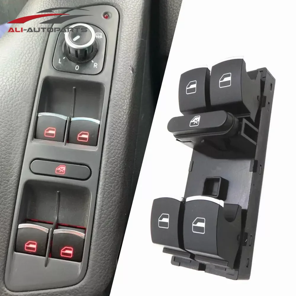 5ND959857 2PCS Power Window Master Switch Control Button For VW Jetta Tiguan Golf GTI MK5 MK6 Passat B6 CC Seat Leon MK2