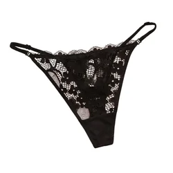 Lace G string Sexy Panties Women Underwear Briefs Hollow Out Thong High Quality Transparent Underpants Lingerie Girls Intimates