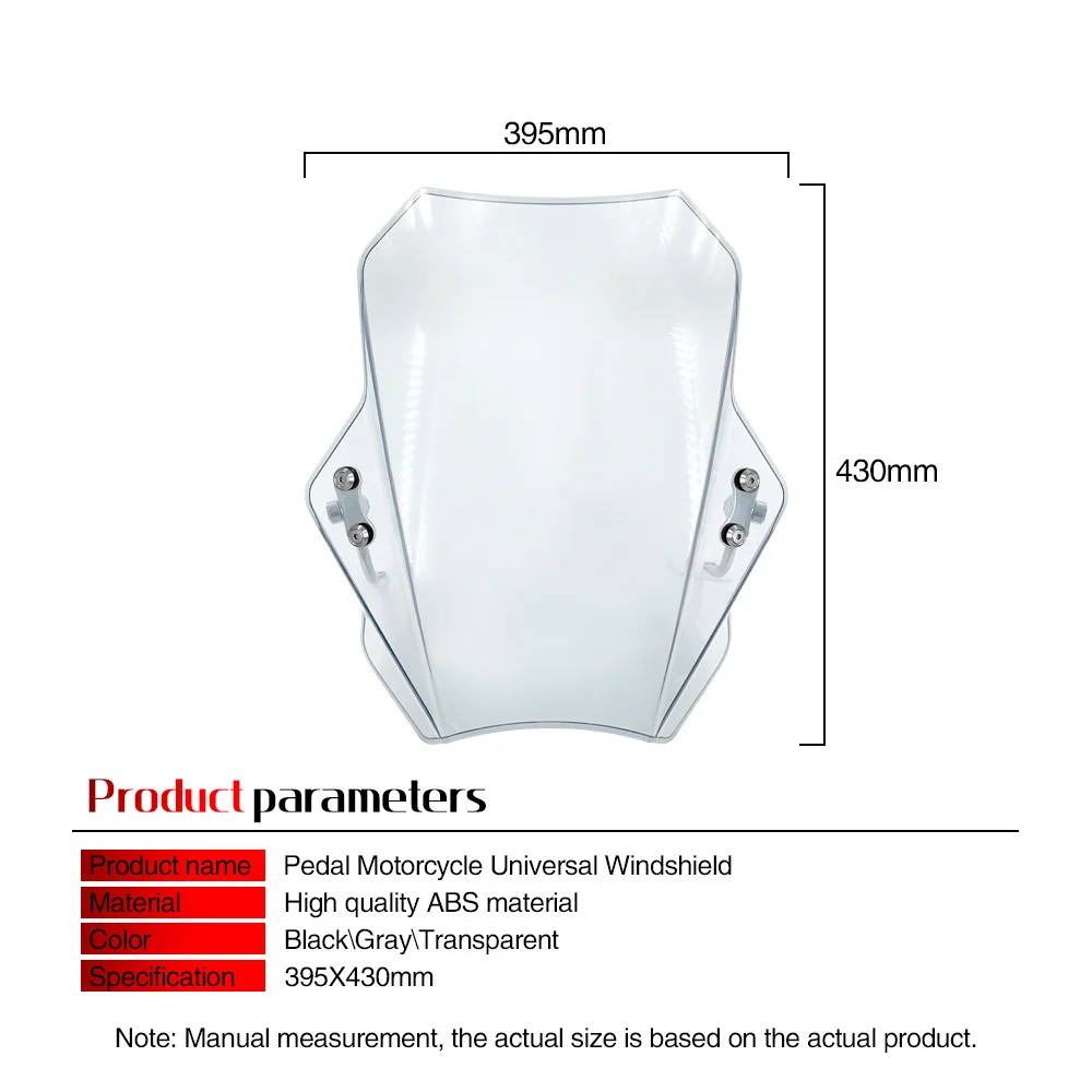 For Suzuki GSX 8T GSX-8T gsx 8t Universal Motorcycle Windscreen Adjustable windshield bracket 22MM 25MM 28MM