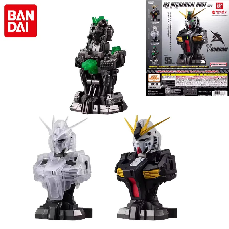 

Bandai Genuine Gashapon VGUNDAM Anime Figure Ms Mechanical Bust 01 Action Figure Toys for Boys Girls Kids Gift