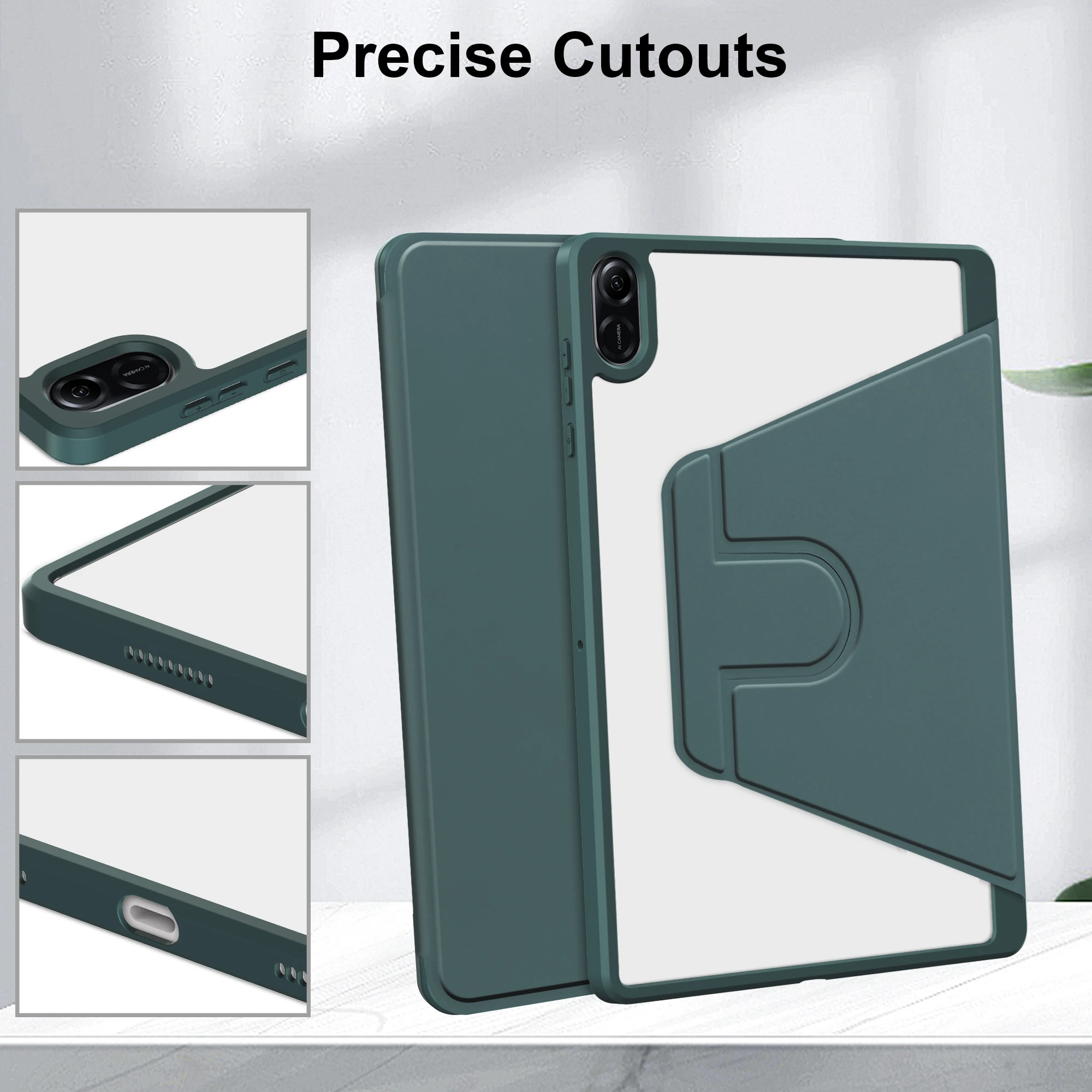 360 Rotatable Case For Huawei Honor Pad X8a 2024 11 inch Model NDL-W09 Stand Cover Shockproof With Pen Slot Precise Cutouts Capa