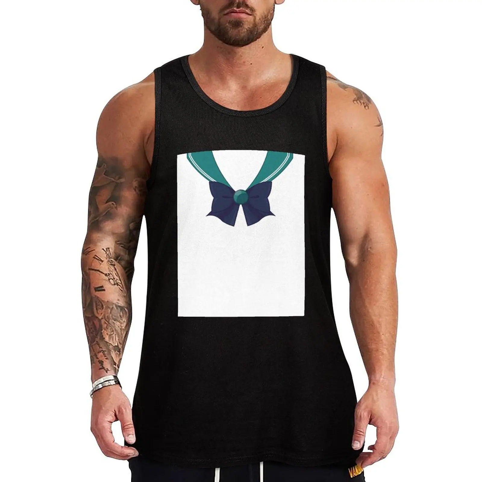 Sailor Neptune Tank Top Gym T-shirts for men Vest male