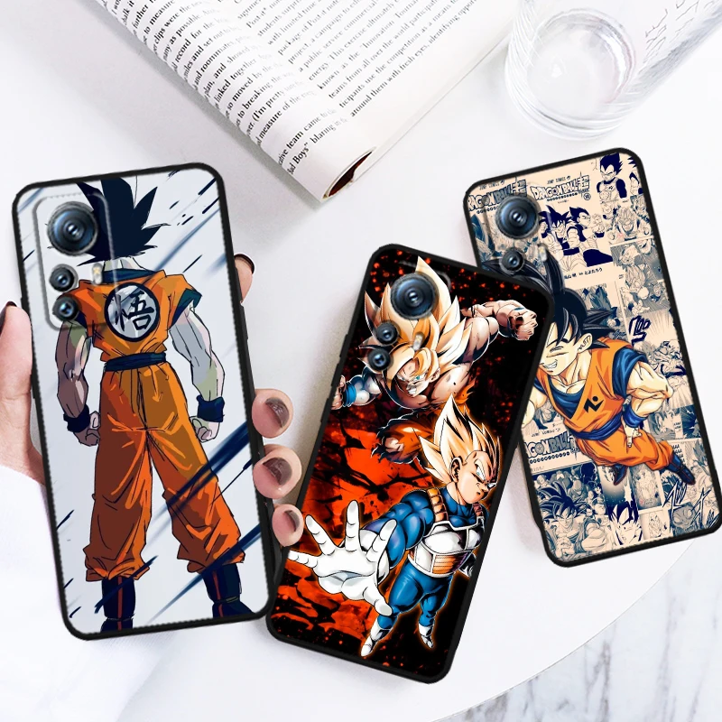 Luxury D-Dragon Ball Goku For Xiaomi Mi 14 13T 13 12T 12 11T 11i 11 10T 10 Pro Lite Ultra 5G Black Soft Phone Case