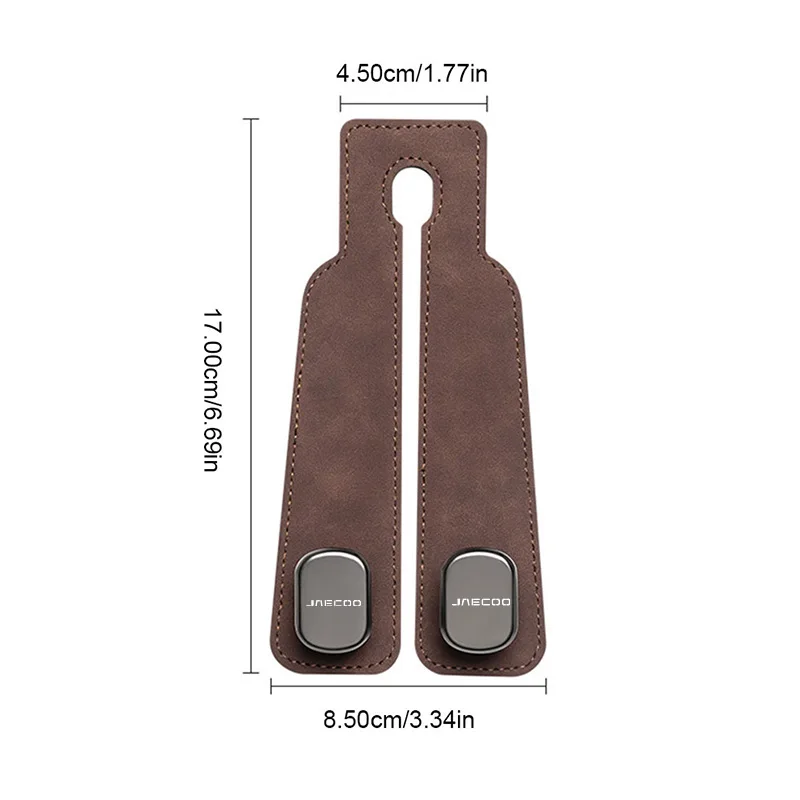 Car Headrest Hook Suede Rear Seat Hanging Dual Hook 20KG Lage Load-Bearing For CHERY JAECOO J7 2023 2024 Car Accessories