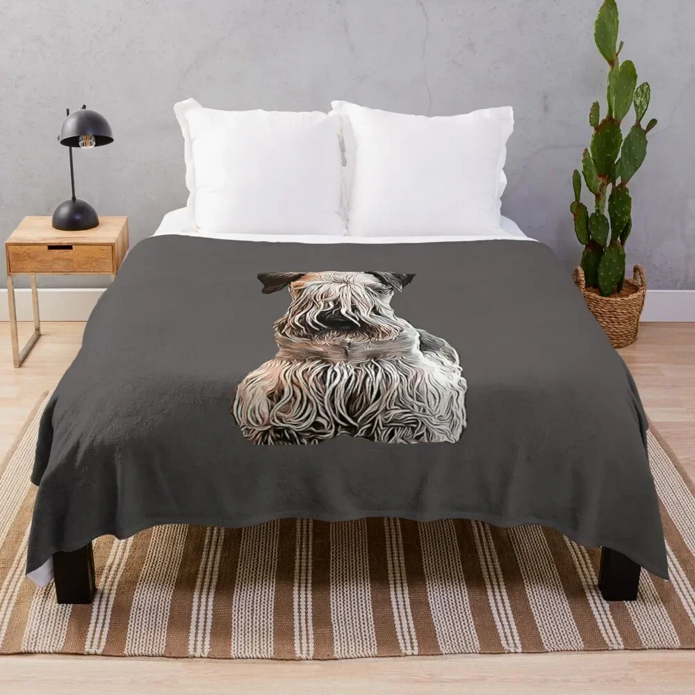 

Cesky Terrier Throw Blanket Faux Fur Soft Warm Blanket for Bed