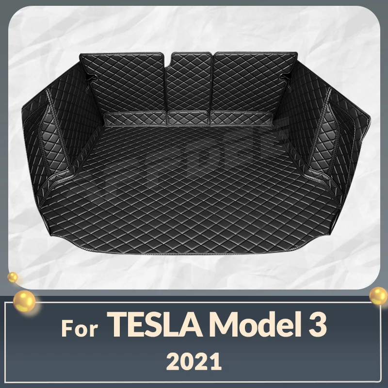 

Auto Full Coverage Front Trunk Mat For Tesla Model 3 2021 Car Boot Cover Pad Cargo Liner Interior Protector Accessories