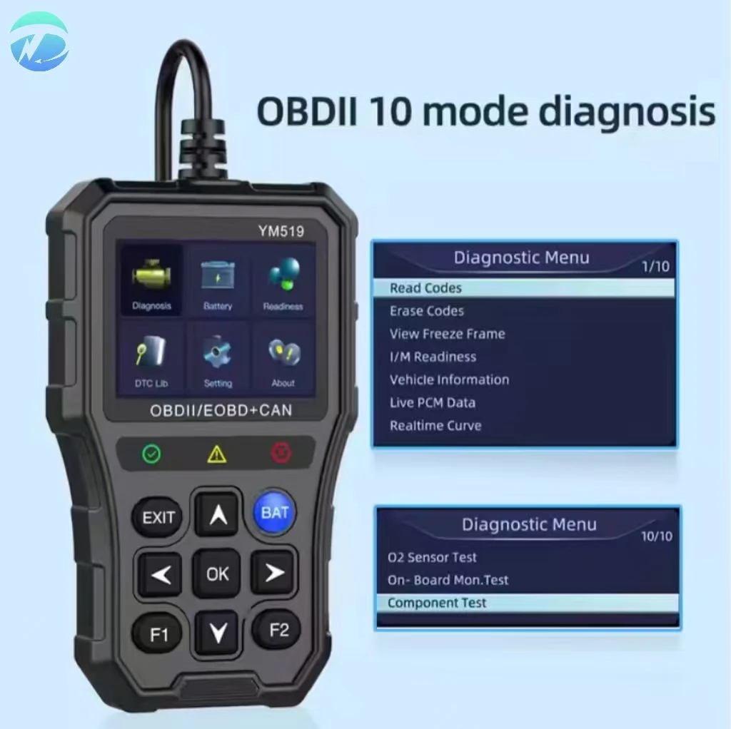 

Считыватель кодов YM519 MS309 OBD2 Считыватель кодов Сканер кодов неисправностей Многоязычные автомобильные диагностические инструменты Тестер батареи системы двигателя