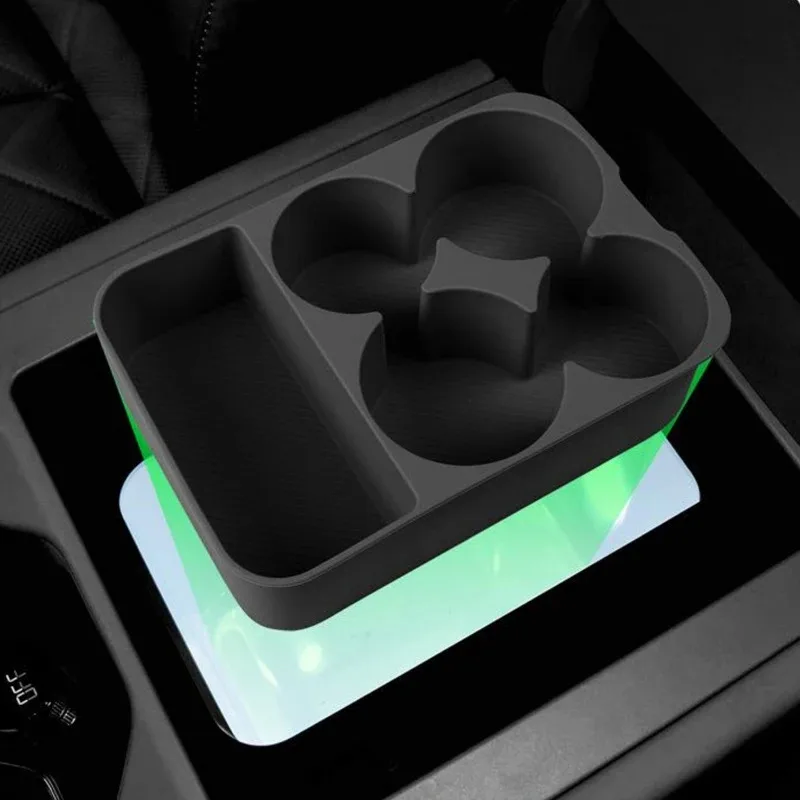 

Автомобильный центральный холодильник, силиконовая накладка, подходит для BYD Leopard 8, модифицированный автоматический холодильник с фиксированной сеткой, противоскользящая накладка