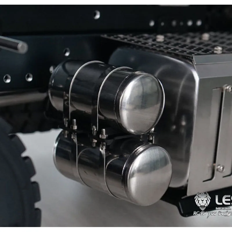 LESU Model For 1/14 Truck Metal Gas Tank G-6157 Tamiya 3348 Mud Head Diy Tow Head Truck Decorations Truck DIY Accessory Toy