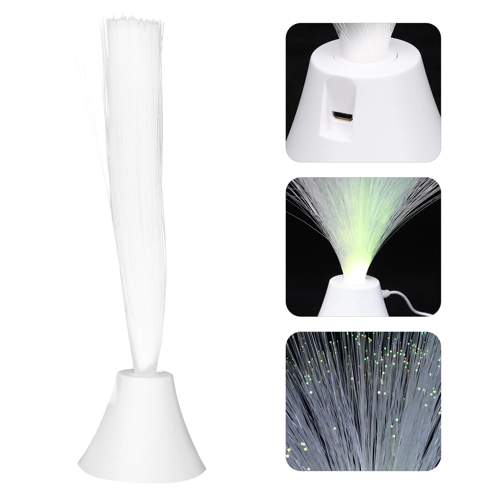 

Night Lights Fiber Optic Lamp USB Color Changing Decorative Ambient Light for Kids Adults Bedroom Desktop Mood Light