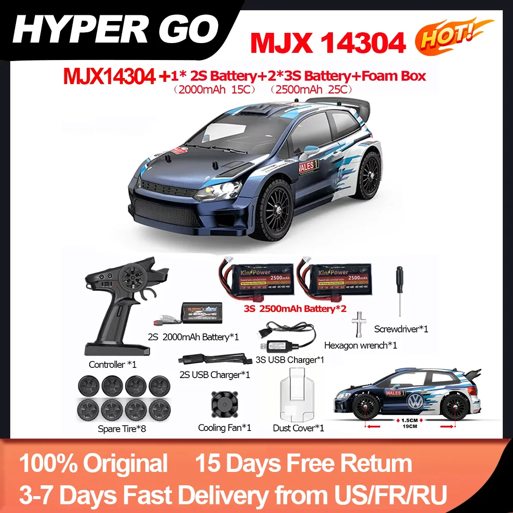 MJX RC Car HYPER GO MJX 14304 1/14 4WD 65km/h RC Offroad 4x4 Brushless 2.4G Remote Control Car High Speed Off-road Hobby RC Toys view 2