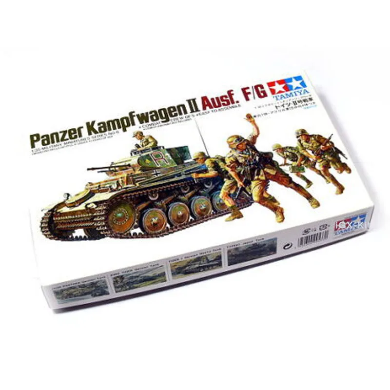 Tamiya 35009 1/35 Scale WWII German Panzer Kampfwagen II Ausf. F/G Light Tank Display Toy Plastic Assembly Building Model Kit