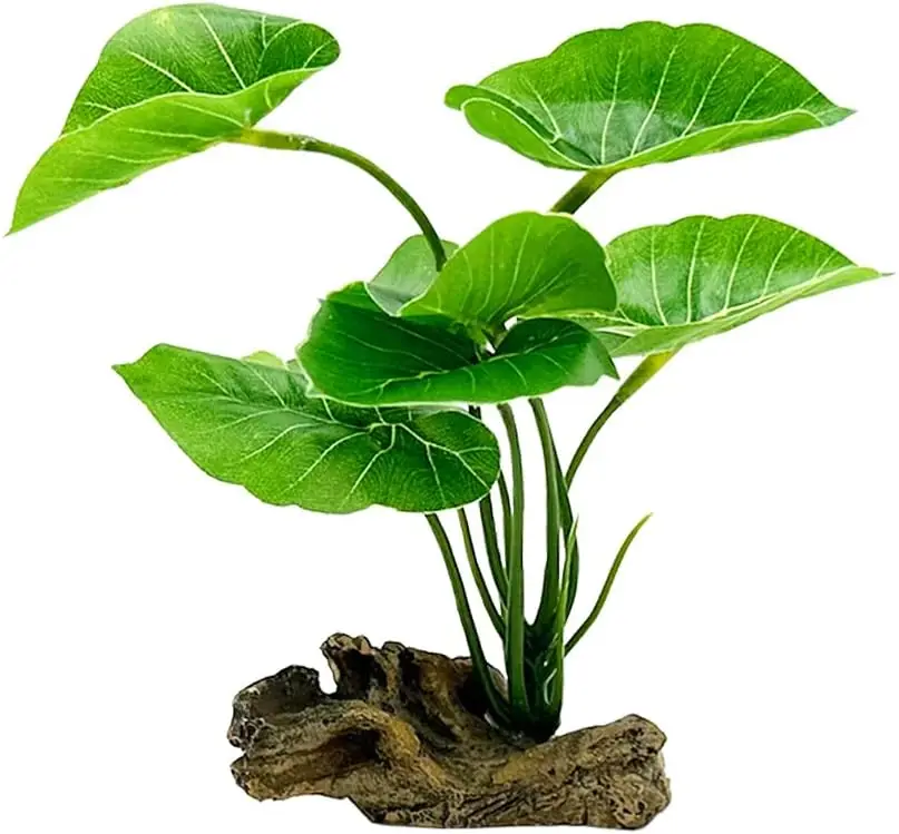 

Betta Leaf Hammock 6in Plastic Aquarium Decor Artificial Plant Fish Tank Ornament