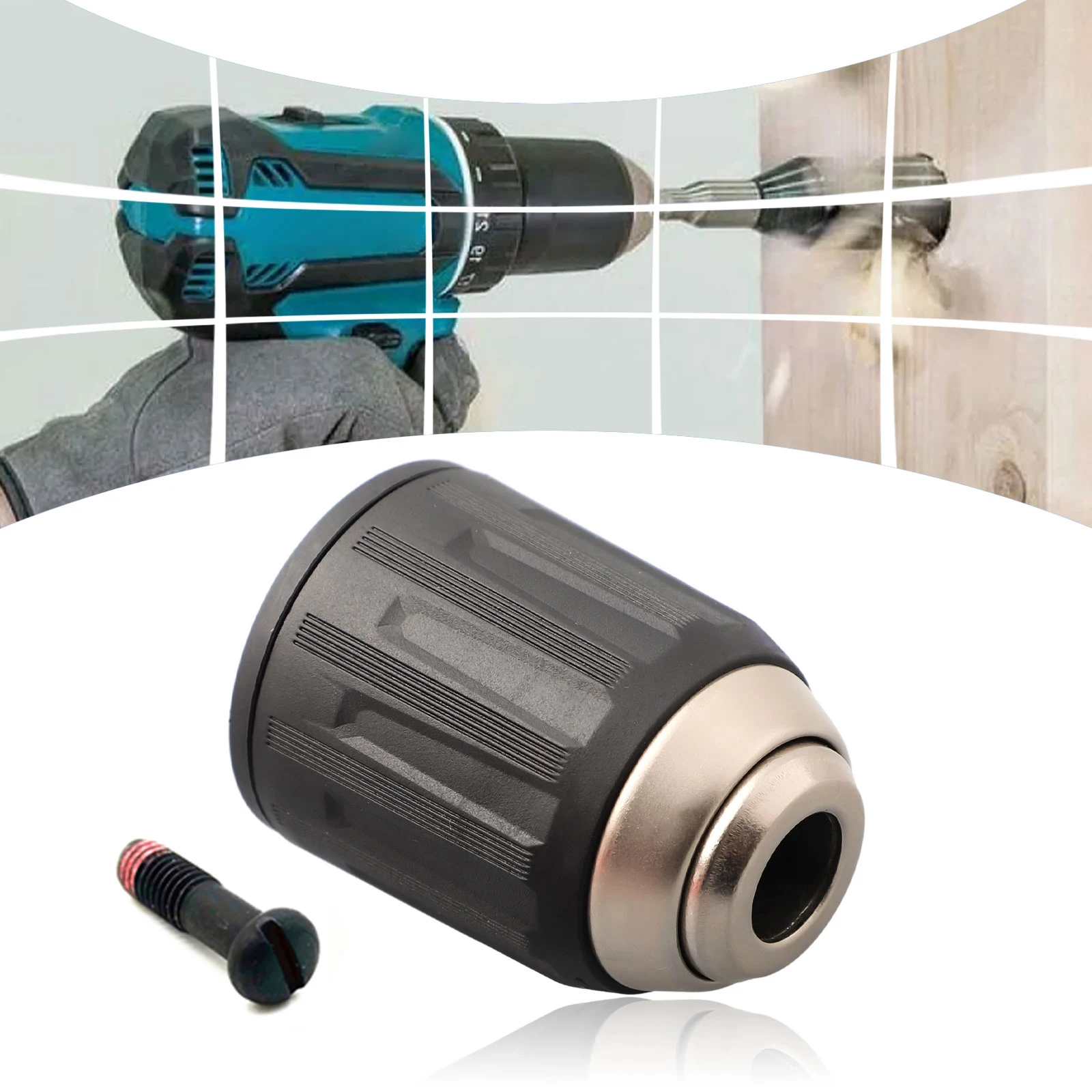 

Bit Changing Drill Chuck Replacement DIY Projects Cost-efficient Solution Enhanced Performance Metal And Plastic DHP484 DDF446