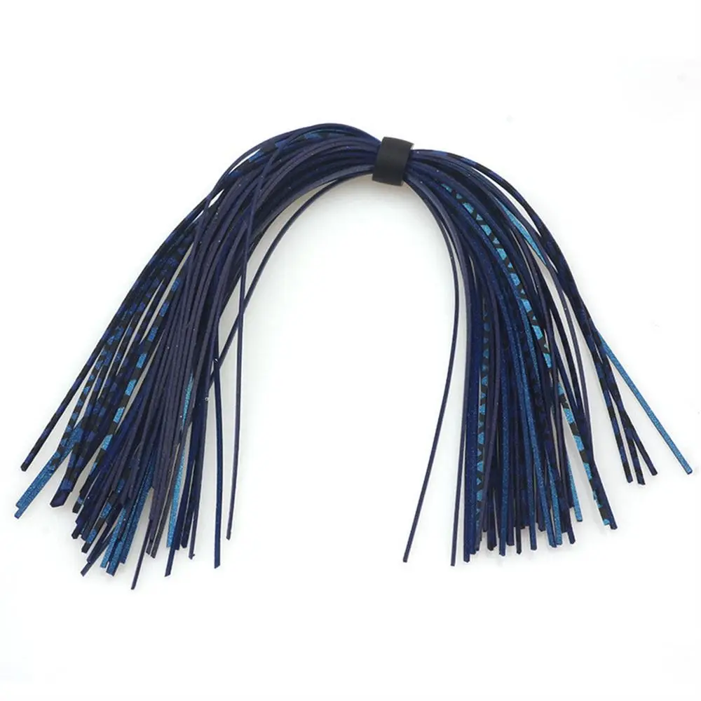 44 Strands Baitfish Silicone Skirts Mixed Color Glitter Buzzbaits Spinner Fly Tying Material Barred Color Jig Squid Skirt