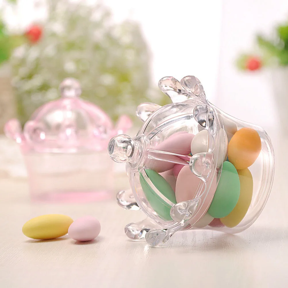 

12 Pcs C y Boxes Dome Fillable Wedding Party Favor Containers Storage Sweet Wedding Gift Boxes Box Gift