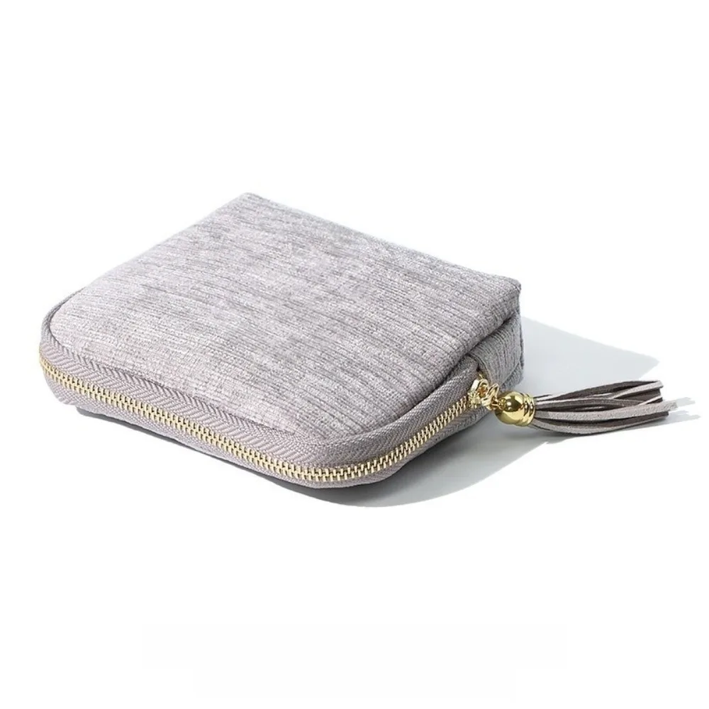 

Stylish Five-Layer Jewelry Packing Bag Velvet Zipper Jewelry Storage Bag Organizer Large Capacity Jewelry Holder Bracelets