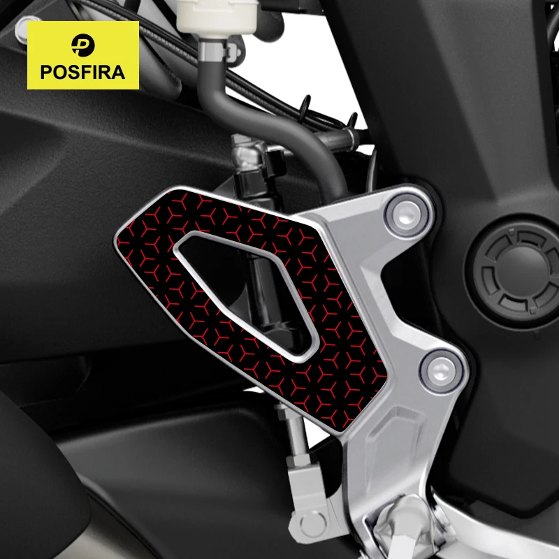 POSFIRA Motorcycle Footrest Panel Stickers Vinyl Decals for Triumph Tiger Sport 800 2025 Motorbike Decoration Accessories