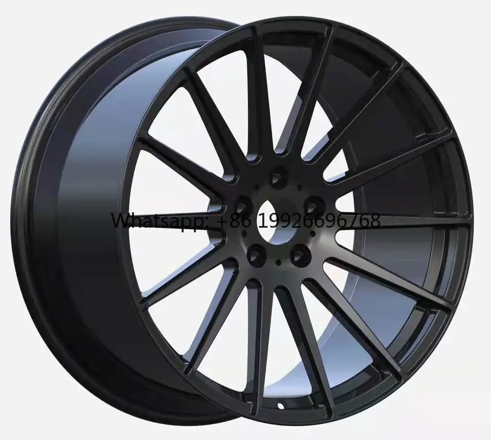 

BLD Mercedes Passenger Car Wheels 17 Inch 4 Holes Deep Dish Black Aluminum Forged Wheel 100mm New