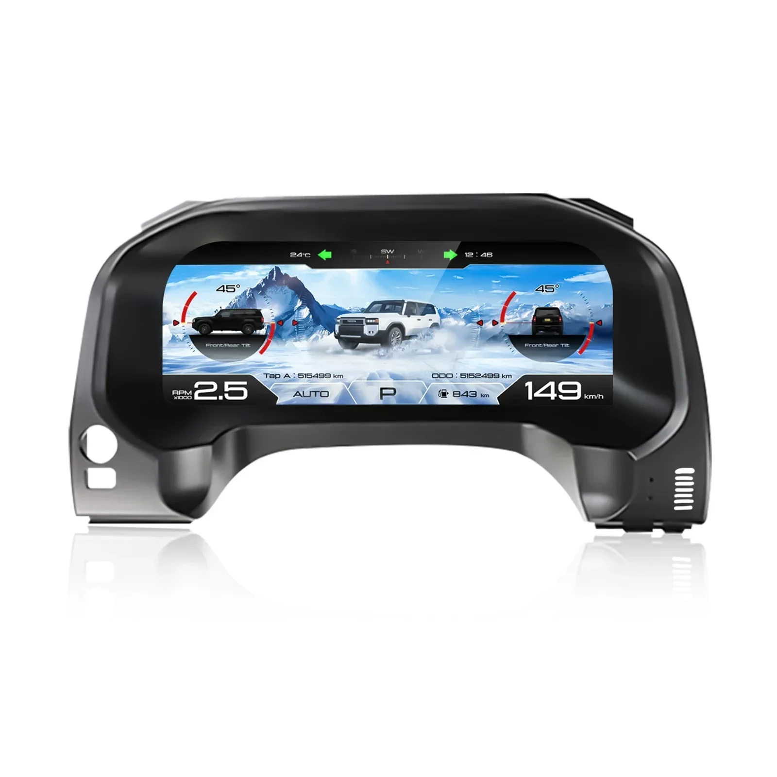 

Digital Dashboard For Toyota Prado 2010-2023 LCD Cockpit SpeedMeter Dash Screen LINUX Instrument Panel Unit