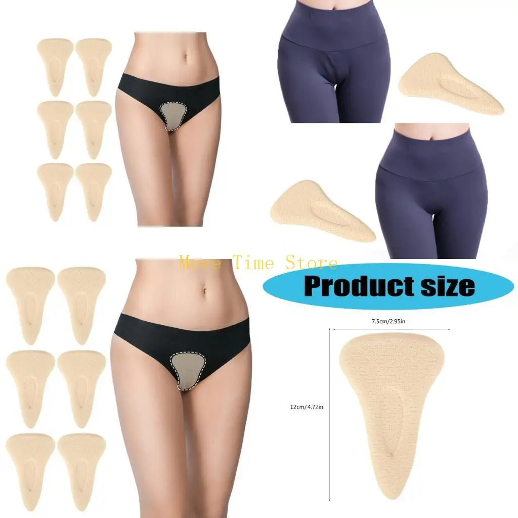 92ME 4 Pcs Seamless Underwear Pad Adhesive Camels Toe Concealer for Women Sports
