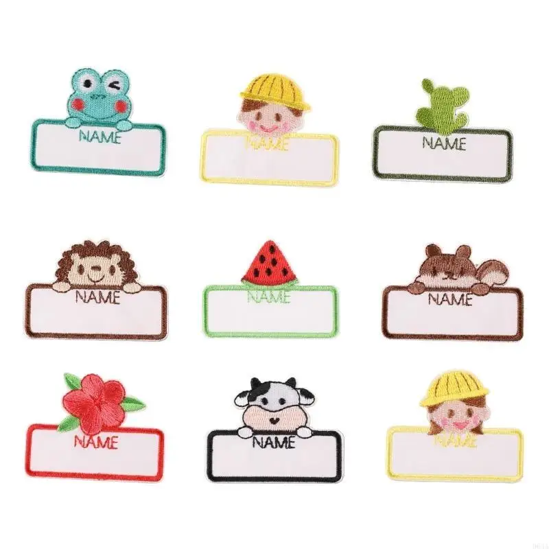 

9Pcs Embroidered Name Sticker with Strong Adhesive for Customizing Clothes Accessories and Items Name Patches 964A