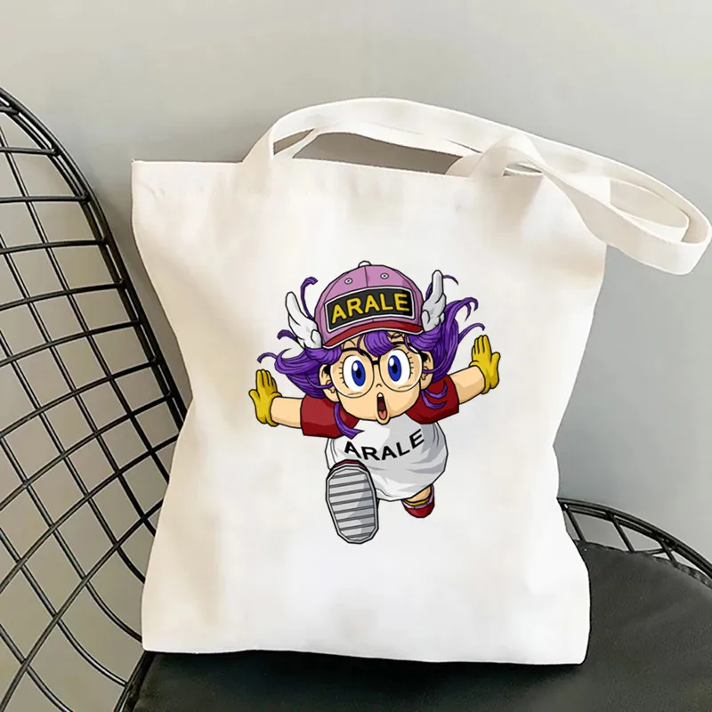 Anime Arale Dr Slump Toppe carine per vestiti Trasferimento di calore Adesivi per magliette fai da te Termoadesivi per giacche per bambini Borsa