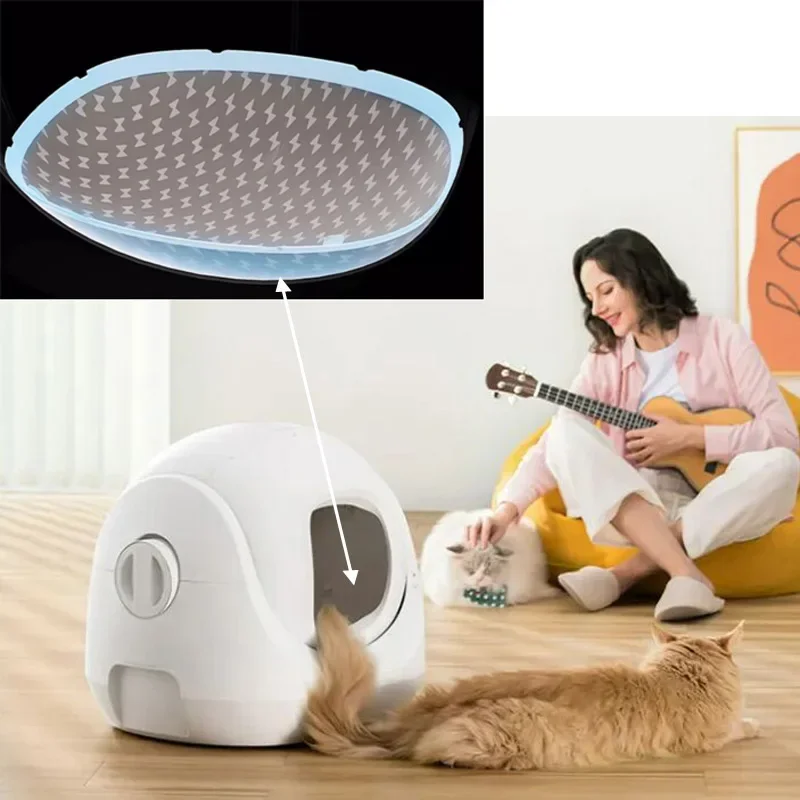 

CATLINK Smart Cat Litter Box Sand Cushion Accessories for Small White Automatic Cat Toilet, Replaceable and Not Easy To Stick