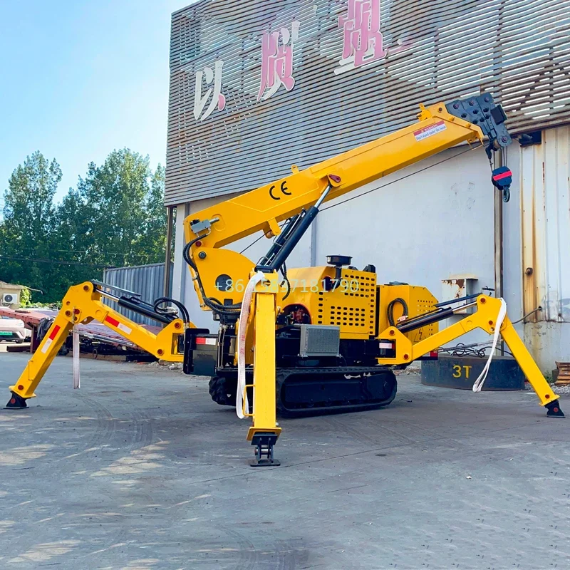 High Performance Spider Crane Articulating Arm 3 Ton 5 Ton Spider Crane 8 Ton Spider Crawler Mobile Crane with CE Certificate