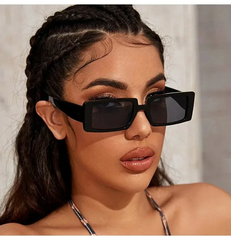 New Women's Small Frame Sunglasses Women Fashion Jelly Color Square Sun Glasses Outdoor Travel Trend Eyewear UV400 Oculos De Sol