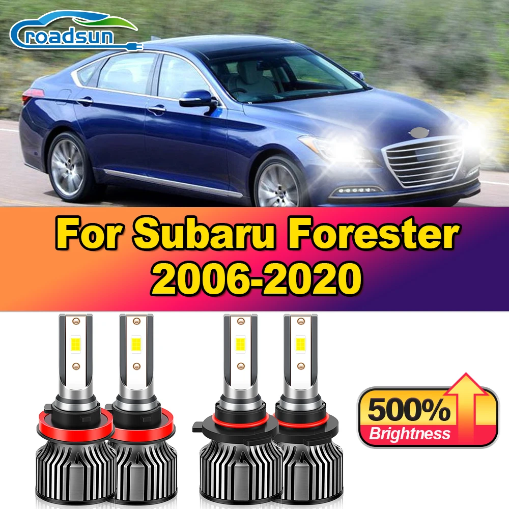 40000LM Turbo Auto Lamps 240W CSP Chips Светодиодные фары 6000K 12V Передние фары для Subaru Forester 2006-2017 2018 2019 2020