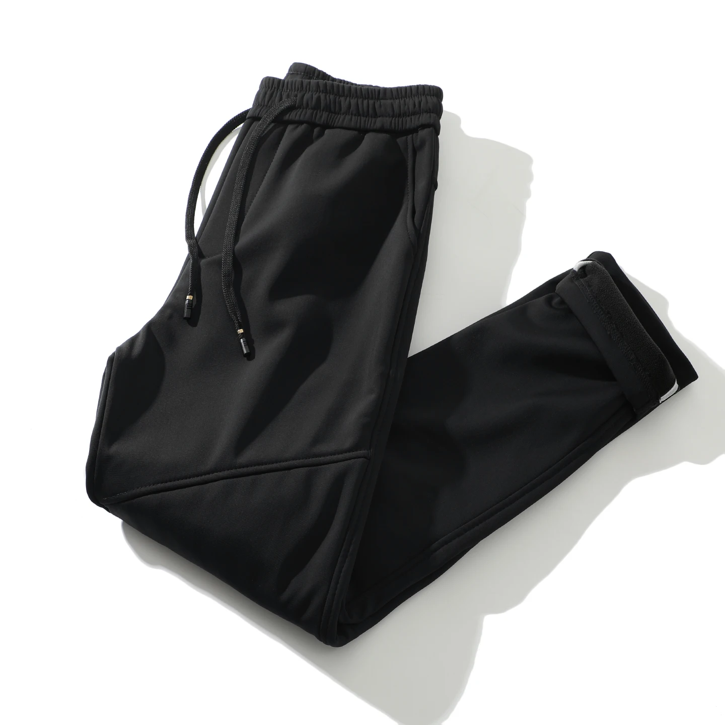 

Men's Winter Faionable down Trousers with Knee Pads Warm Fce Du down Straight Leg Long Pants Windproof Water Repellent