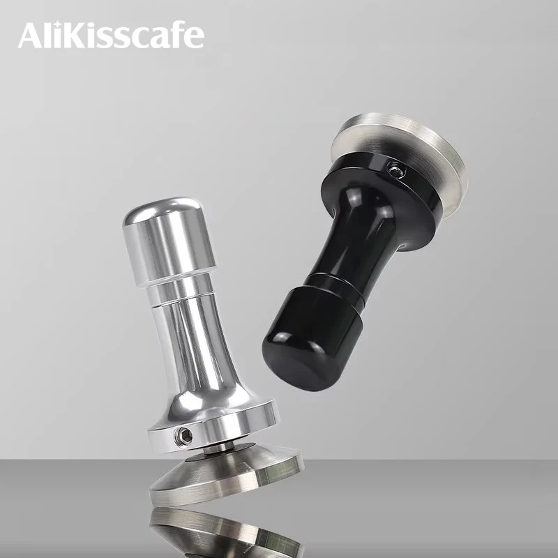 Coffee Tamper Pressure Press Hammer Elasticity Adjustable Stainless Steel Aluminum Handle 57MM 58MM 58.5MM Accessories Barista