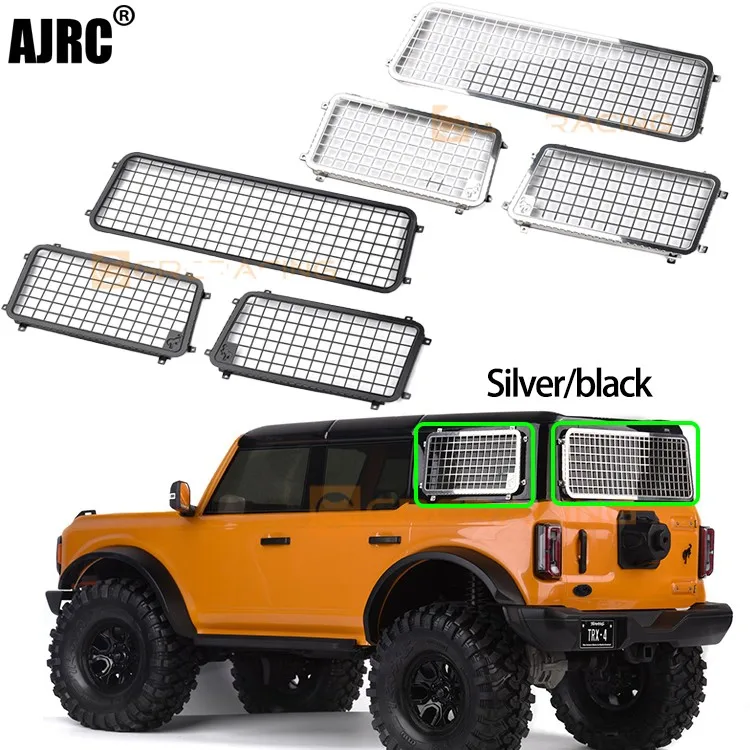 

Grc Traxxas Trx4 92076-4 Bronco Stainless Steel Car Window Mesh Side Window Mesh + Tail Window Mesh 1/10 Rc Car Parts