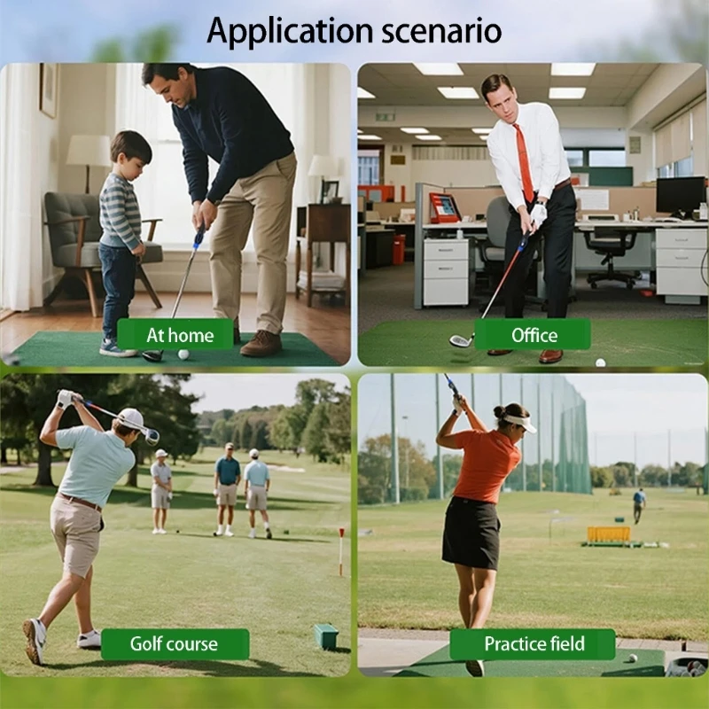 2pack Adjustable Golf Club Grip Trainer Antislip Golf Grip Wrist Fixer Corrector for Improved Accuracy